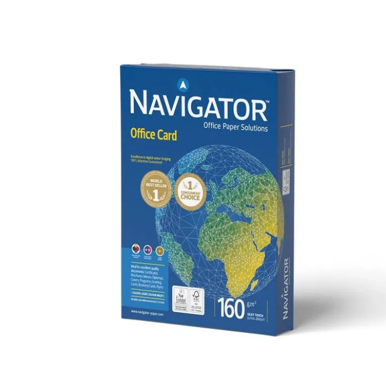 PAPEL FOTOCOPIADORA NAVIGATOR DIN A3 160 GRAMOS PAPEL MULTIUSO INK-JET Y LASER PAQUETE DE 250 HOJAS