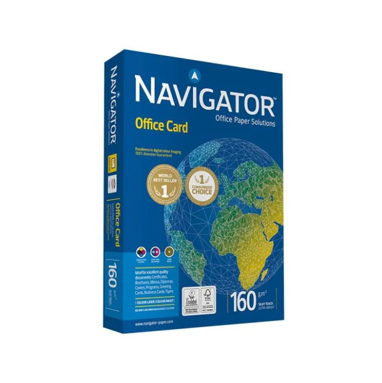 PAPEL FOTOCOPIADORA NAVIGATOR DIN A3 160 GRAMOS PAPEL MULTIUSO INK-JET Y LASER PAQUETE DE 250 HOJAS