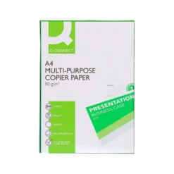 PAPEL FOTOCOPIADORA Q-CONNECT ECONOMY DIN A4 80 GRAMOS PAQUETE DE 500 HOJAS