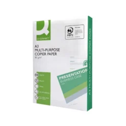 PAPEL FOTOCOPIADORA Q-CONNECT ECONOMY DIN A3 80 GRAMOS PAQUETE DE 500 HOJAS