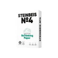 PAPEL FOTOCOPIADORA STEINBEIS N.4 100% RECICLADO DIN A4 80 GRAMOS PAQUETE DE 500 HOJAS