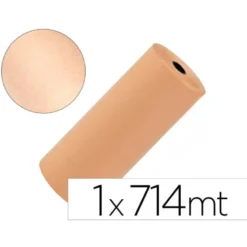 PAPEL KRAFT LIDERPAPEL MARRON BOBINA 1 MT X 714 MT ESPECIAL PARA EMBALAJE PESO 50 KG