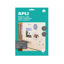 Papel magnetico marca Apli blanco Din A4