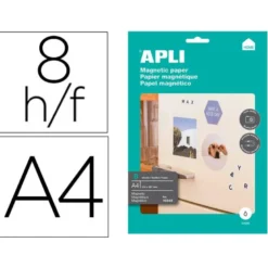 Papel magnetico marca Apli blanco Din A4