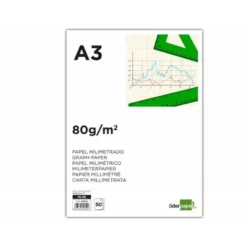 Papel milimetrado marca Liderpapel Din A3 80g/m2