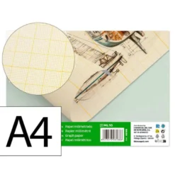 Papel milimetrado marca Liderpapel Din A4