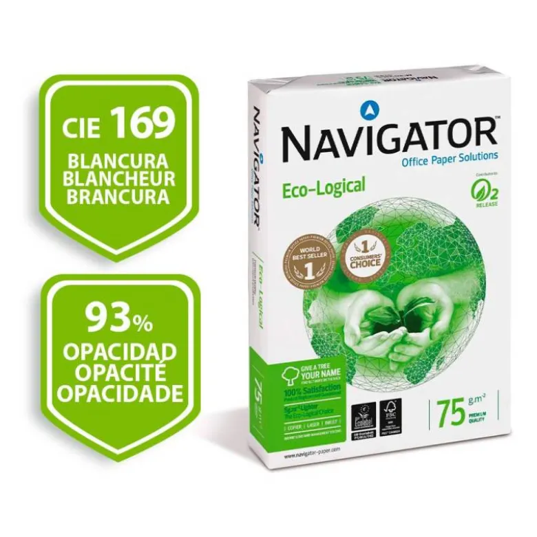 Papel multifuncion A4 eco-logical Navigator 75 g/m2
