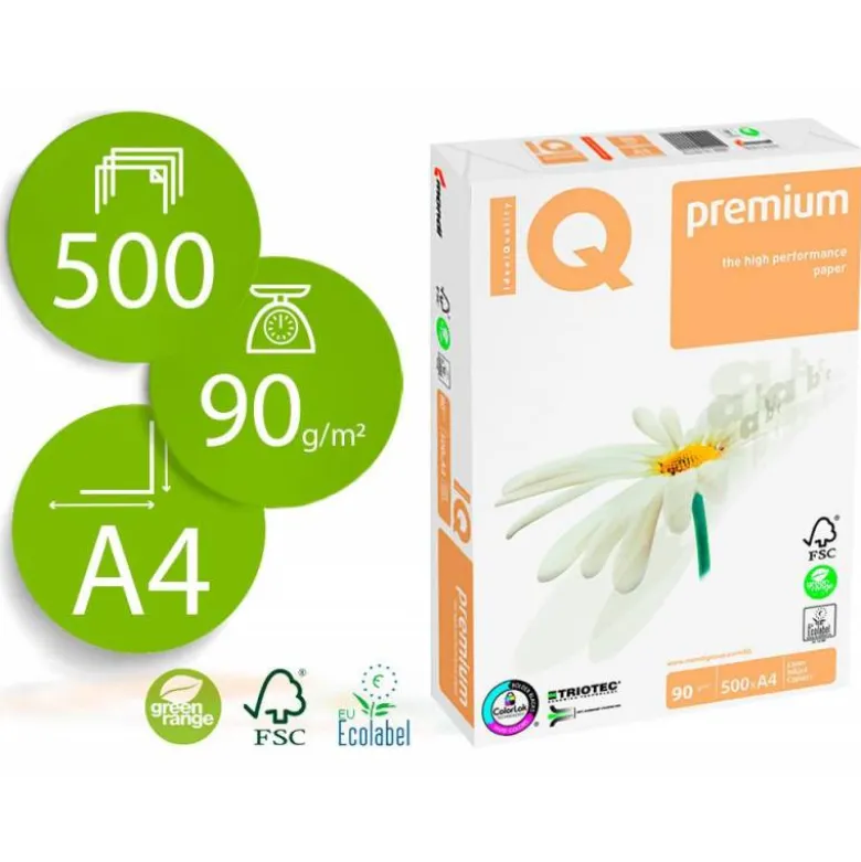 Papel multifuncion A4 Mondi IQ Premium 90 g/m2