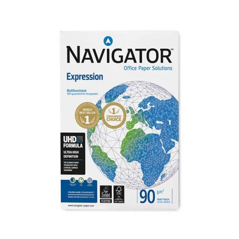 Papel multifuncion A4 Navigator 90 g/m2