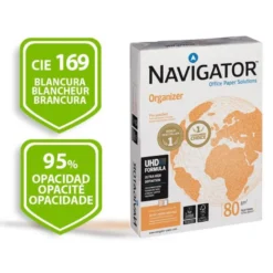 Papel multifuncion A4 Navigator 80 g/m2 -4 Taladros -