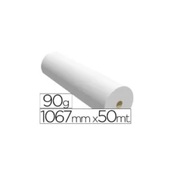 Papel reprografia para Plotter 90 g/m2, 1067 mm x 50 m.