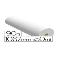 Papel reprografia para Plotter 90 g/m2, 1067 mm x 50 m.