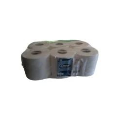 PAPEL SECAMANOS AMOOS INDUSTRIAL 2 CAPAS 32G/M2 CELULOSA BLANCO 60 MT PAQUETE DE 6 BOBINAS