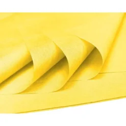 Papel seda marca Liderpapel amarillo paquete 5 hojas
