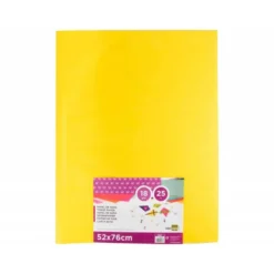 Papel seda marca Liderpapel amarillo paquete 25 hojas