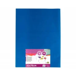 Papel seda marca Liderpapel azul oscuro paquete 25 hojas