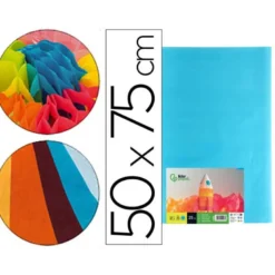Papel seda marca Liderpapel celeste paquete 25 hojas