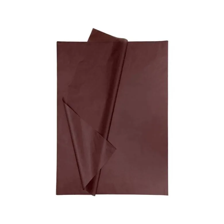 Papel seda marca Liderpapel marron paquete 5 hojas