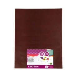 Papel seda marca Liderpapel marron paquete 25 hojas