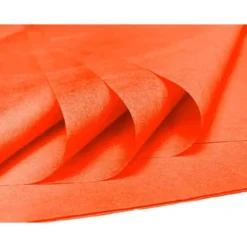 Papel seda marca Liderpapel naranja paquete 5 hojas