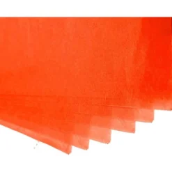 Papel seda marca Liderpapel naranja paquete 5 hojas