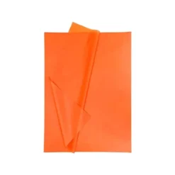 Papel seda marca Liderpapel naranja paquete 5 hojas