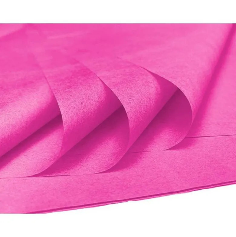 Papel seda marca Liderpapel rosa fuerte paquete 5 hojas