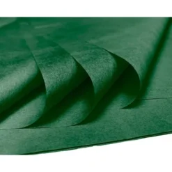Papel seda marca Liderpapel verde oscuro paquete 5 hojas