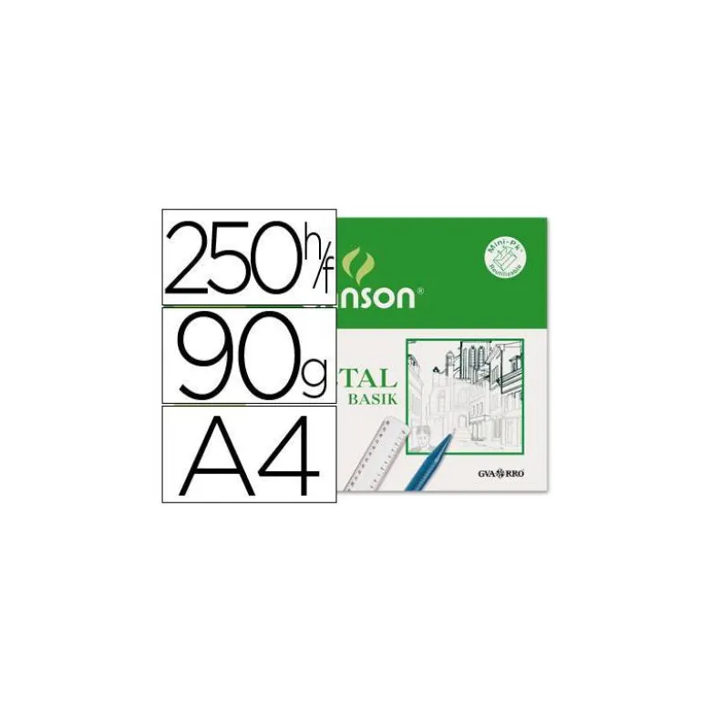 Papel vegetal Guarro A4 gramaje 90-95g/m2 Hoja
