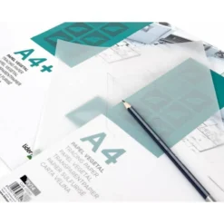 Papel vegetal Liderpapel A3 297x420mm 70g/m2 12 hojas