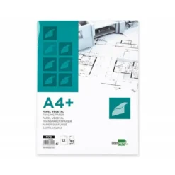 Papel Vegetal Liderpapel DIN A4+ de 90g/m2 12 hojas