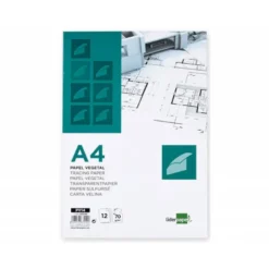 Papel Vegetal Liderpapel DIN A4 de 70g/m2 Sobre de 12 hojas