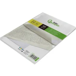 Papel verjurado liderpapel A4 90g/m2 blanco paquete de 100 hojas.