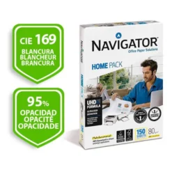 PAQUETE DE 150 HOJAS- PAPEL FOTOCOPIADORA NAVIGATOR DIN A4 80 GRAMOS