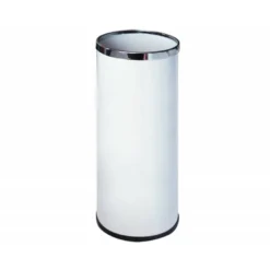 Paraguero metalico 301 blanco aros cromados 50x21,5 cm.