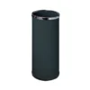 Paraguero metalico 301 negro aros cromado 50x21,5 cm.