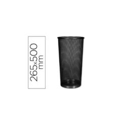 Paraguero metalico Q-Connect kf00829 rejilla negro 26,5 diametro x 50 cm.