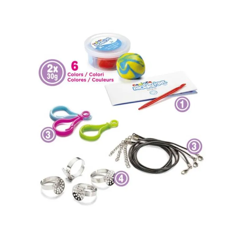 PASTA DE MODELAR CARIOCA MODELIGHT BIJOUX ANILLOS