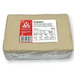 Pasta de Modelar Gres Sio Color Blanco 2 Paquete de 5 kg