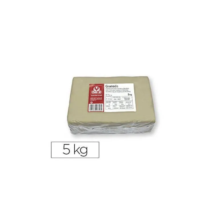 Pasta de Modelar Gres Sio Color Blanco 2 Paquete de 5 kg