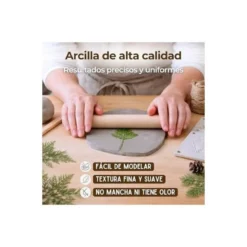 PASTA DE MODELAR SIO-2 PLUS COLOR BLANCO NATURAL PAQUETE DE 1 KG