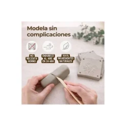 PASTA DE MODELAR SIO-2 PLUS COLOR BLANCO NATURAL PAQUETE DE 1 KG