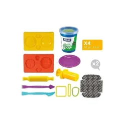 PASTA MILAN PARA MODELAR SOFT DOUGH CASA DE LAS HAMBURGUESAS CON HERRAMIENTAS MALETIN CON 4 BOTES COLORES