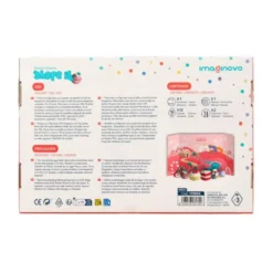 PASTA PARA MODELAR IMAGINOVO DE SECADO AL AIRE SET DE 12 COLORES SHAPE IT DESSERT DREAM HERRAMIENTAS E INSTRUCCIONES