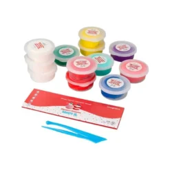 PASTA PARA MODELAR IMAGINOVO DE SECADO AL AIRE SET DE 12 COLORES SHAPE IT DESSERT DREAM HERRAMIENTAS E INSTRUCCIONES