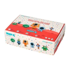 PASTA PARA MODELAR IMAGINOVO DE SECADO AL AIRE SET DE 12 COLORES SHAPE IT SPACE TRIP HERRAMIENTAS E INSTRUCCIONES