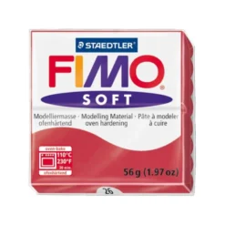 Pasta para modelar Staedtler Fimo Soft rojo cereza 56 gr