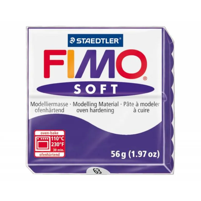 Pasta para modelar Staedtler Fimo Soft violeta oscuro 56 gr
