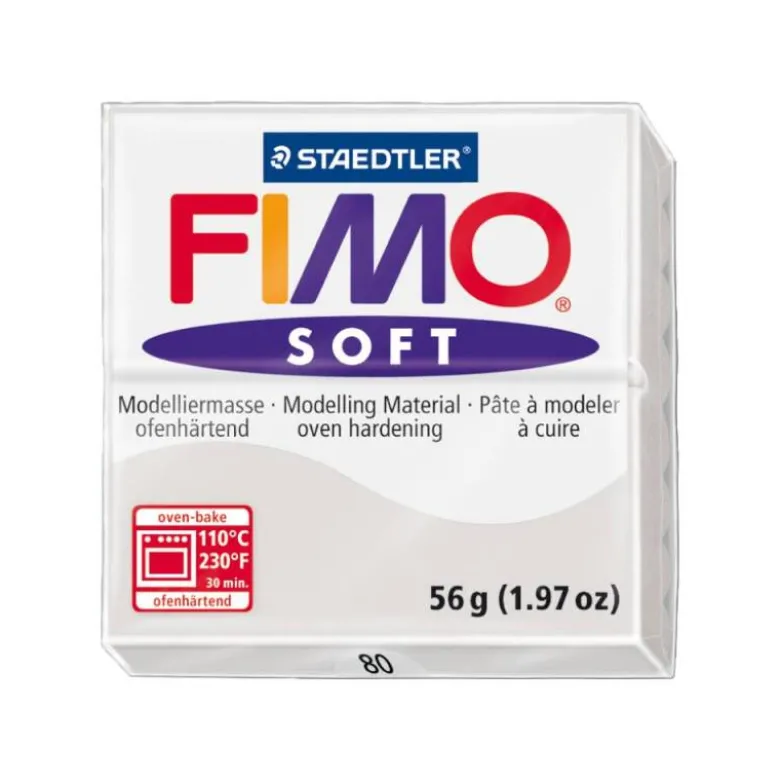 Pasta para modelar Staedtler Fimo soft Color gris 56 gr
