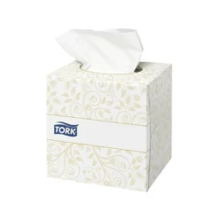 Pañuelos faciales extrasuaves marca Tork 2 capas 100 unidades